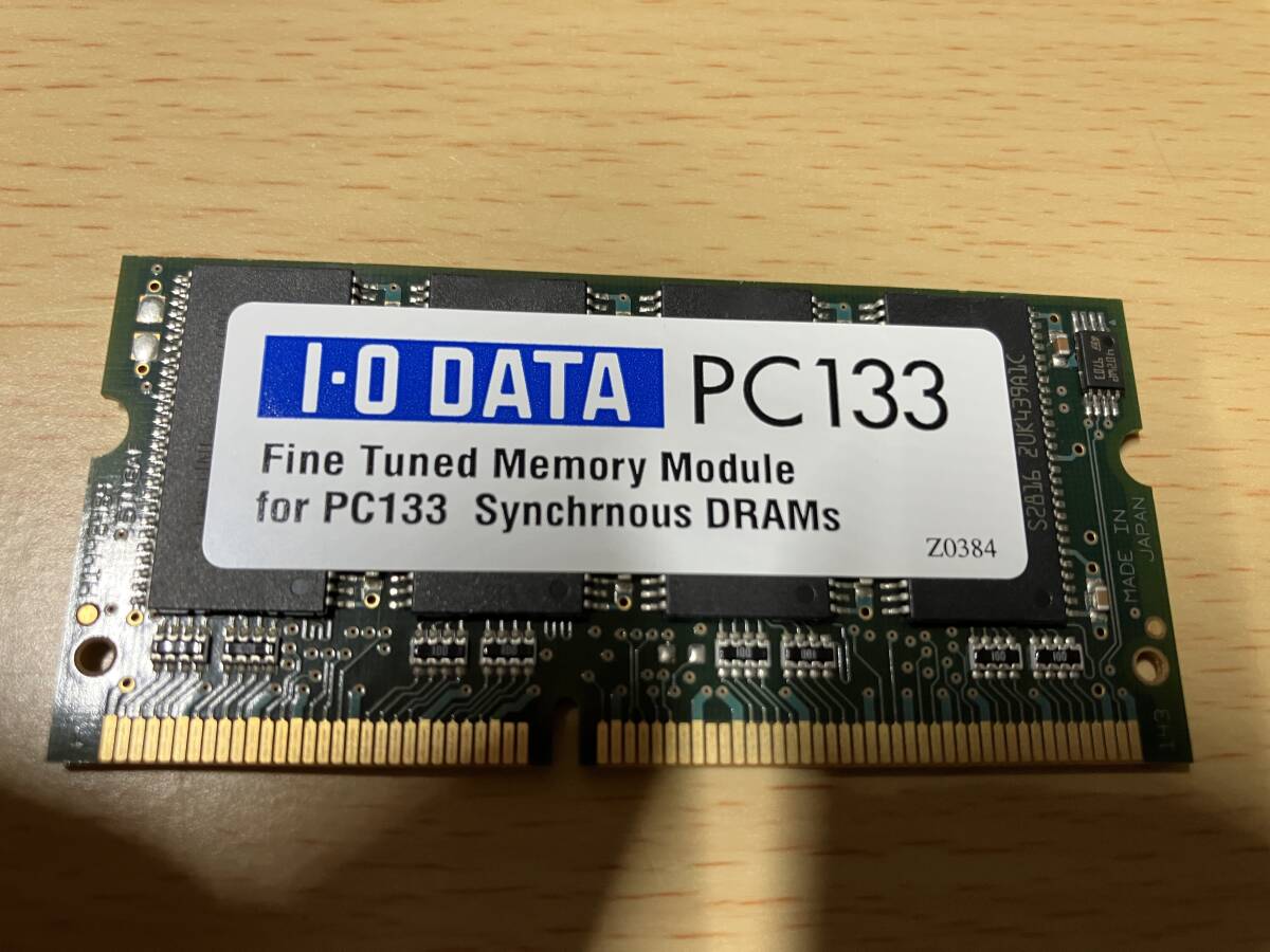 I・O DATA ノートPC用メモリ DRAM 128MB 動作品より外し拍卖