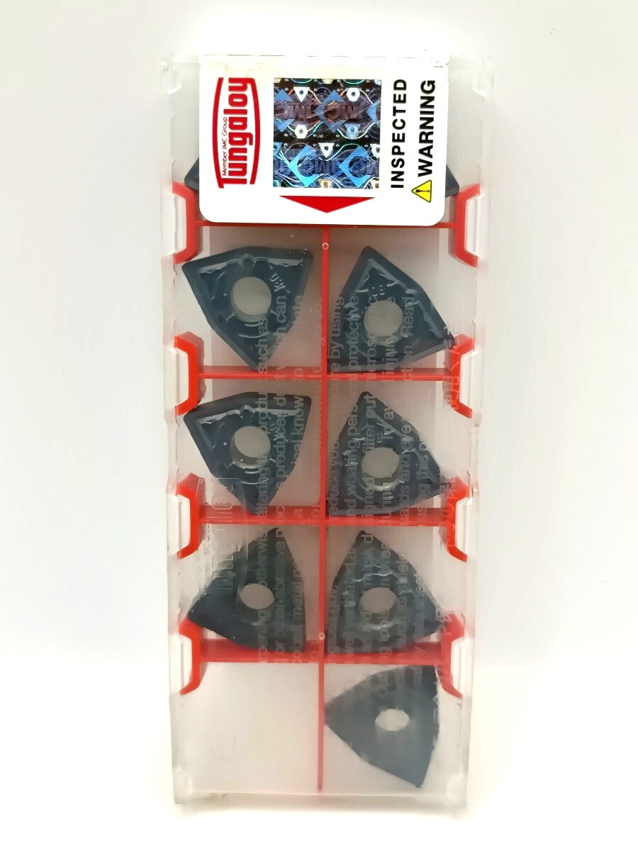 タンガロイ 7個セット! WNMG080408-HRM-AH8015タンガロイ・WNMG-HRM・六角形・ネガ・穴有・旋削チップ 領収書 1-27拍卖