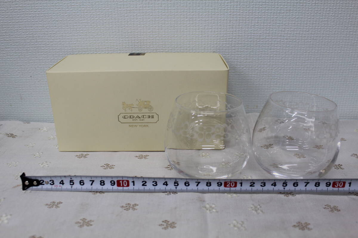 ☆【未使用】COACH コーチ グラス 食器 酒器 激安 1円スタート拍卖