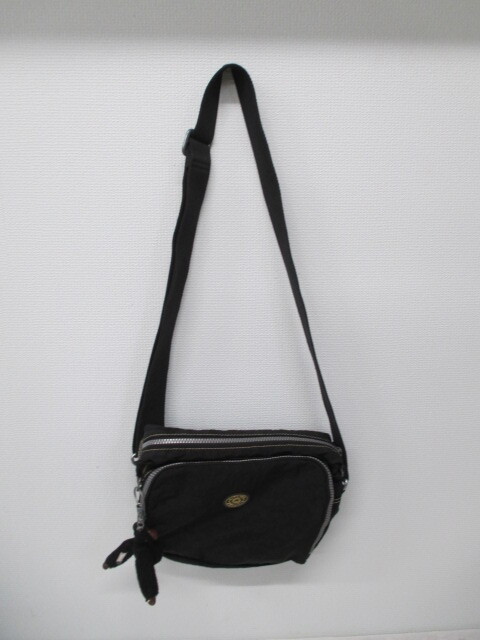 ○【中古】 KIPLING キプリング ショルダーバッグ ブラック 激安 1円スタート拍卖