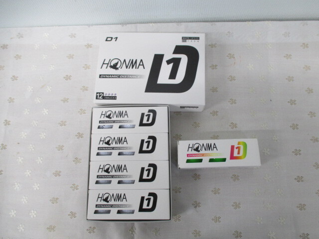 ○【美品】HONWA D1 DYNAMIC DISTANCE ゴルフ カラーボール 3個 ホワイト 1ダースまとめ 激安 1円スタート拍卖