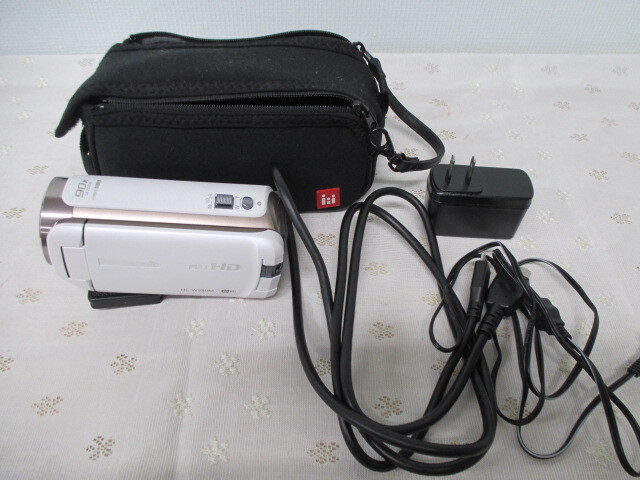 ☆【中古】Panasonic デジタルハイビジョンビデオカメラ HC-W580M ホワイト デジタルビデオカメラ 動作未確認 激安 1円スタート拍卖