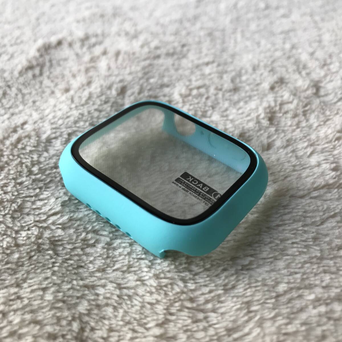 AWC41 【新品】AppleWatch スマートウォッチ 画面保護ケース カバー フィルム付き 41㎜ 〇 BB青緑拍卖