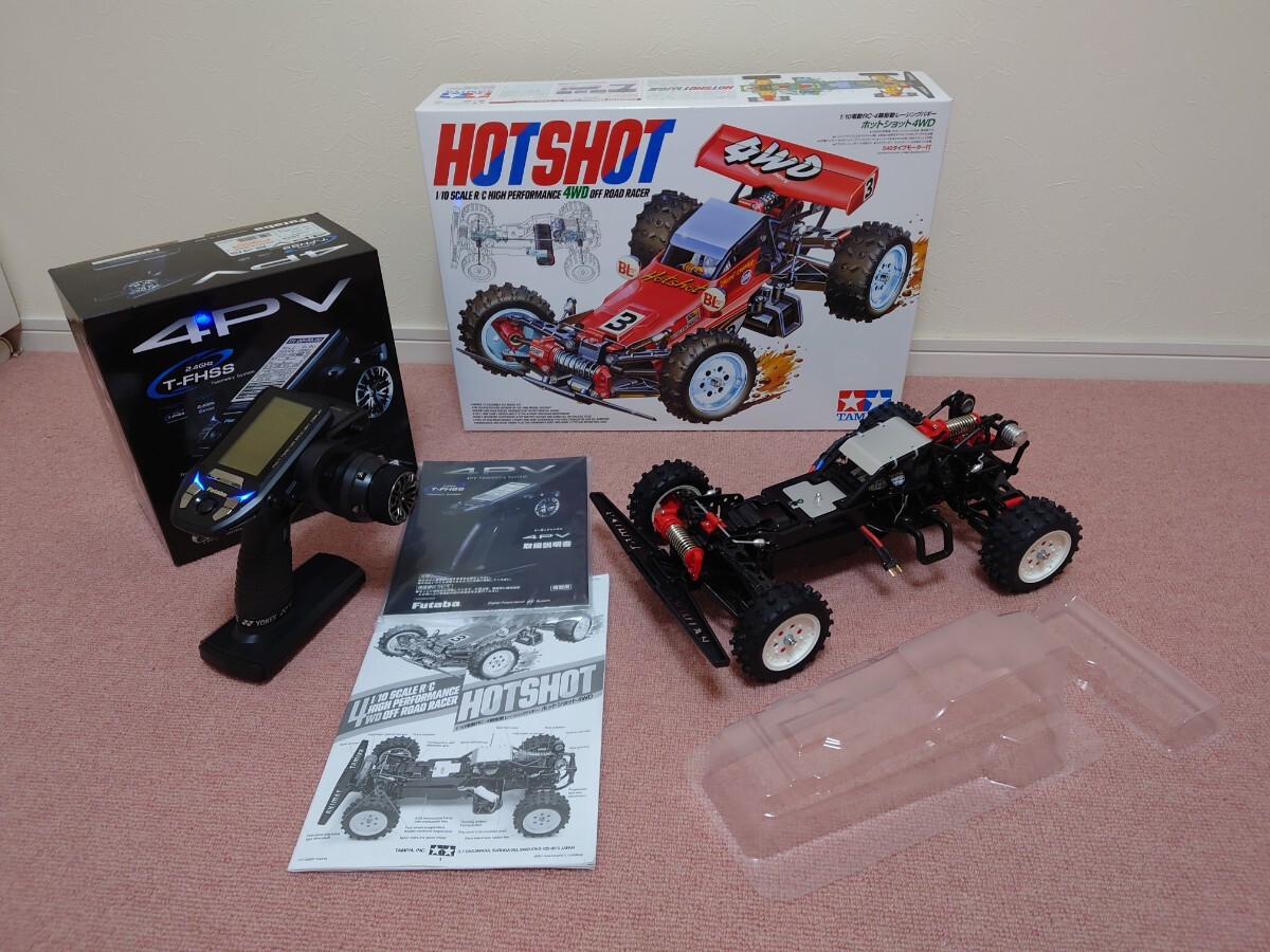 期間限定値下 タミヤ ホットショット メカ類付き ほぼフルセット ヨコモ フタバ サンワ ブラシレス仕様 ハイトルクサーボ付 拍卖