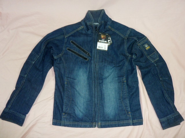 新品 イーブンリバー/EVENRIVER ストレッチ デニム ジャケット/ブルゾン M拍卖