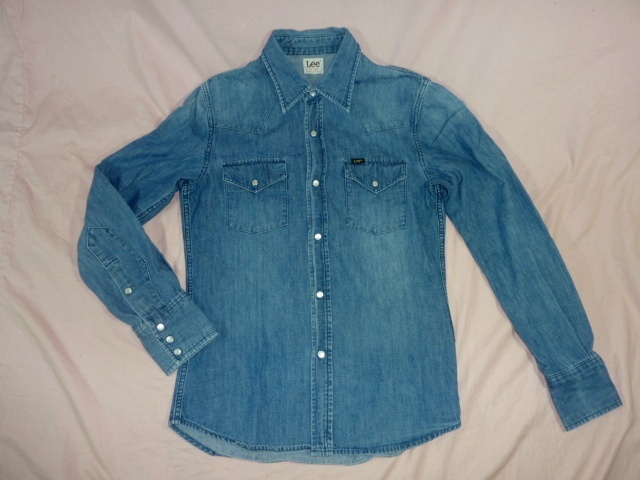 リー/Lee デニム・ウエスタンシャツ M拍卖