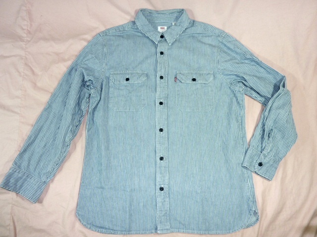 リーバイス/LEVI'S ヒッコリー・ワークシャツ M拍卖