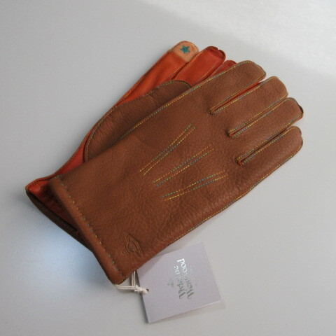 メンズ革手袋/ヴィヴィアンウエストウッド革手袋/甲側鹿革 掌側羊革 スマホ対応 25㎝【Vivienne Westwood】拍卖