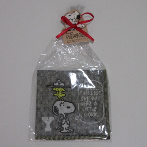 スヌーピー/PEANUTS 3重ガーゼハンカチ イニシャルY/ラッピング拍卖