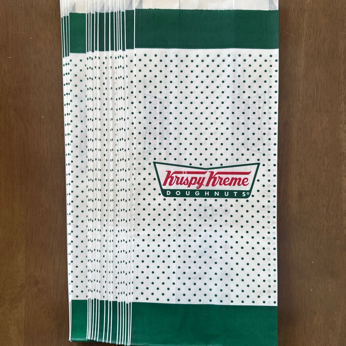 クリスピークリームドーナツ ロング 紙袋 20枚 ドーナツ ショップ袋 ショッパー 手作り 小分け お裾分け オシャレ 企業物 リメイク 新品拍卖