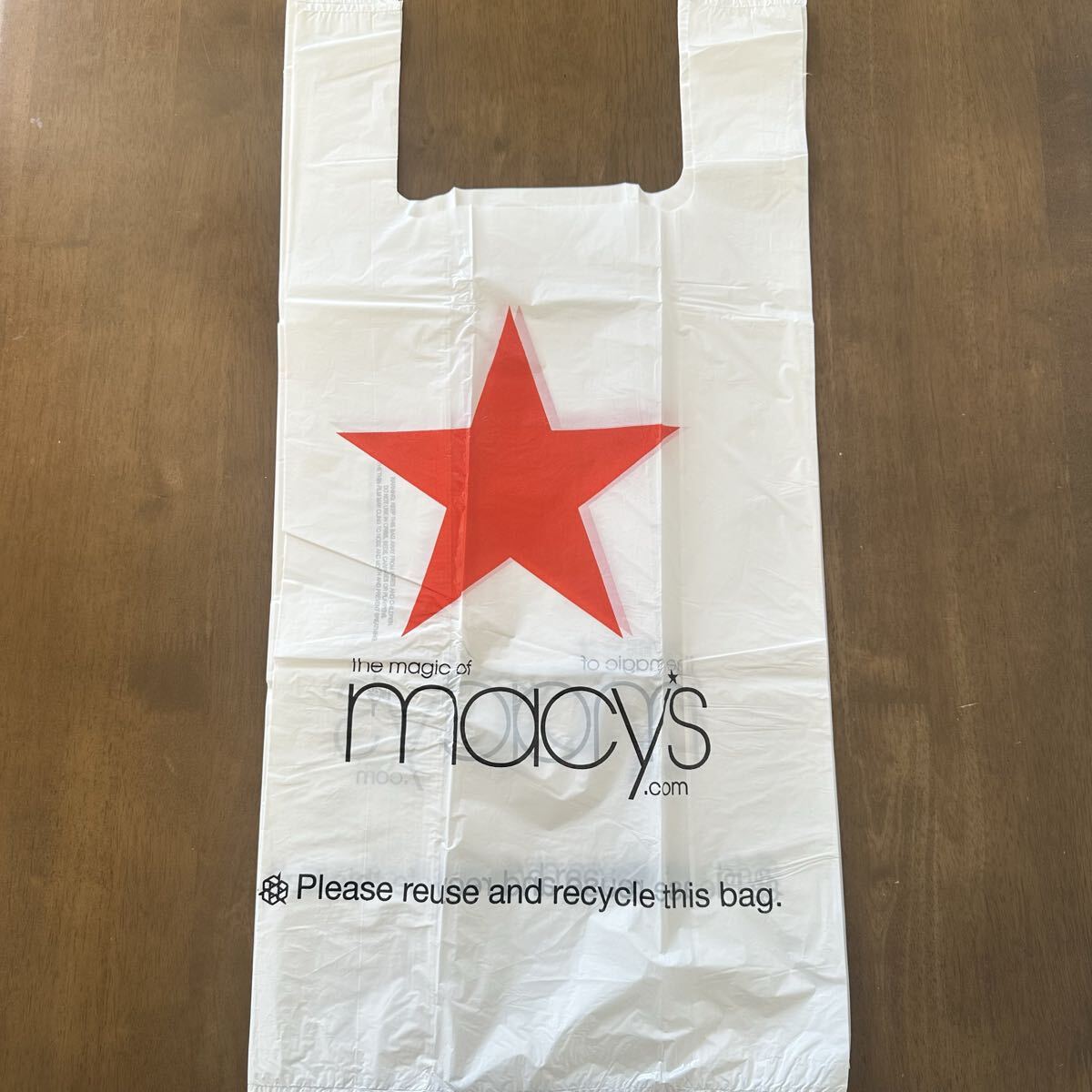 アメリカ Macy's メイシーズ ビニール袋 特大8枚 ショップ袋 プラスティック袋 ショッパー プレゼントラッピングギフトバッグ リメイク新品拍卖