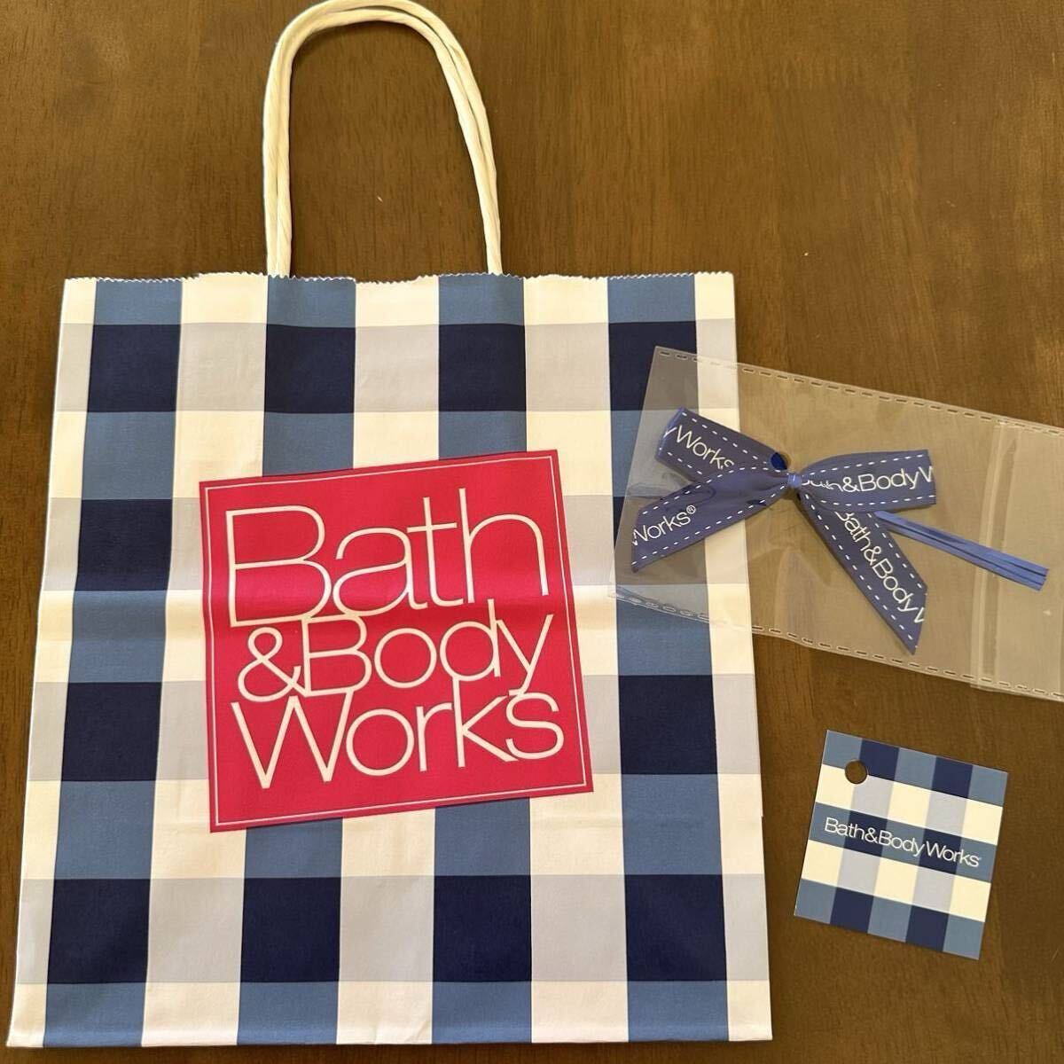 Bath&BodyWorks バスアンドボディワークス 紙袋 ラッピング ギフトバッグ プレゼント用 リボン メッセージカード ショッパー ショップ袋拍卖