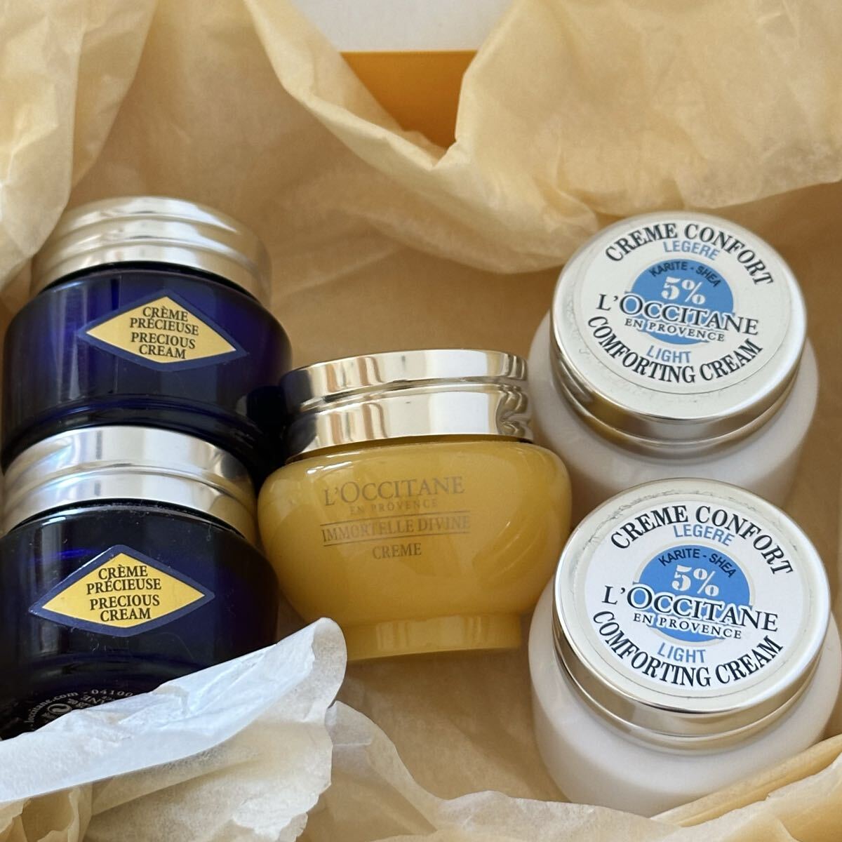 L’OCCITANE ロクシタン ミニボトル 5点 ミニセット イモーテル シア ヴァーベナ ジャスミン チェリーブロッサム アーモンド クリーム ④拍卖