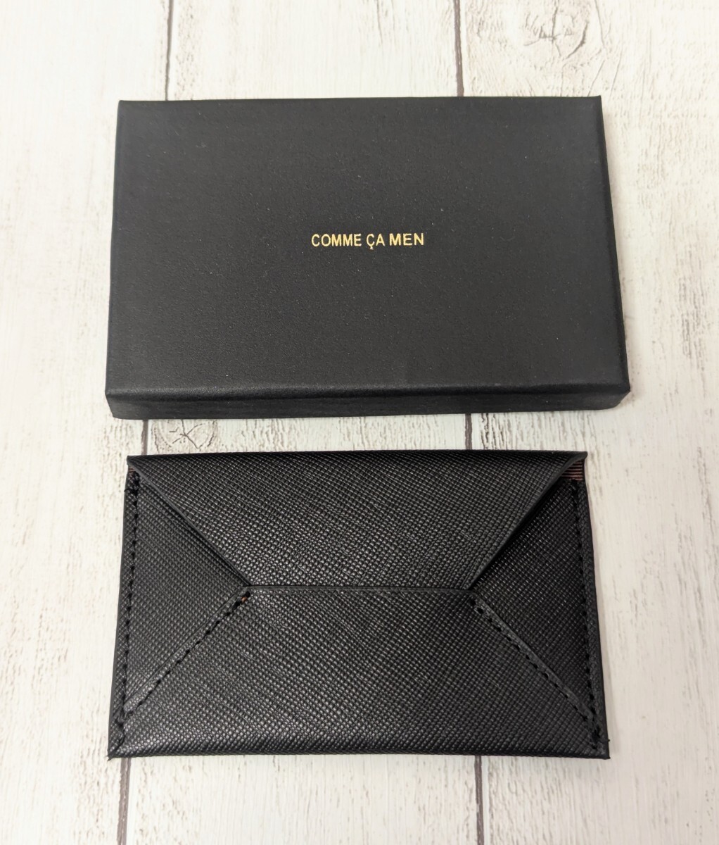 コムサメン メンズ カードケース ギフト エンベロープ 名刺入れ ブラック 黒 拍卖