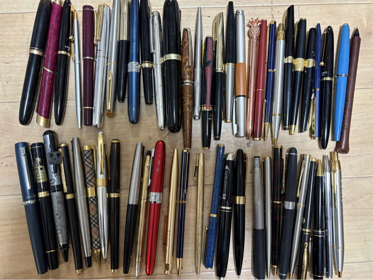 万年筆 ボールペン シャーペン PILOT パーカー SHEAFFER ジバンシィ 各種ブランド 大量 まとめ 55本拍卖