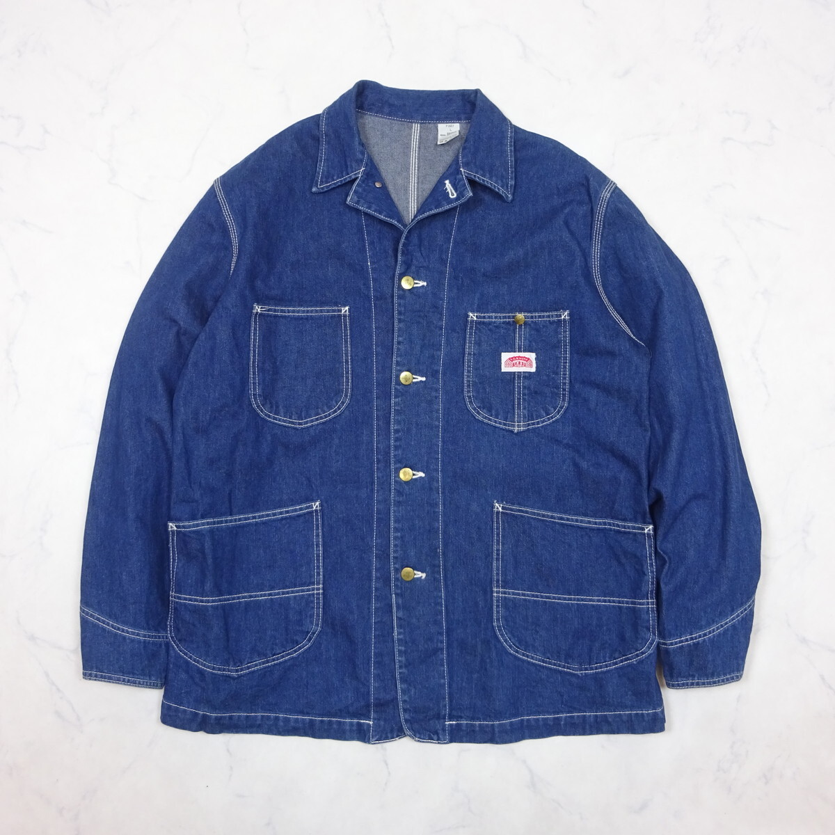 F.O.B FACTORYフォブファクトリー ビンテージ復刻 デニムカバーオール F2067 美品 Lサイズ DENIM JACKET拍卖