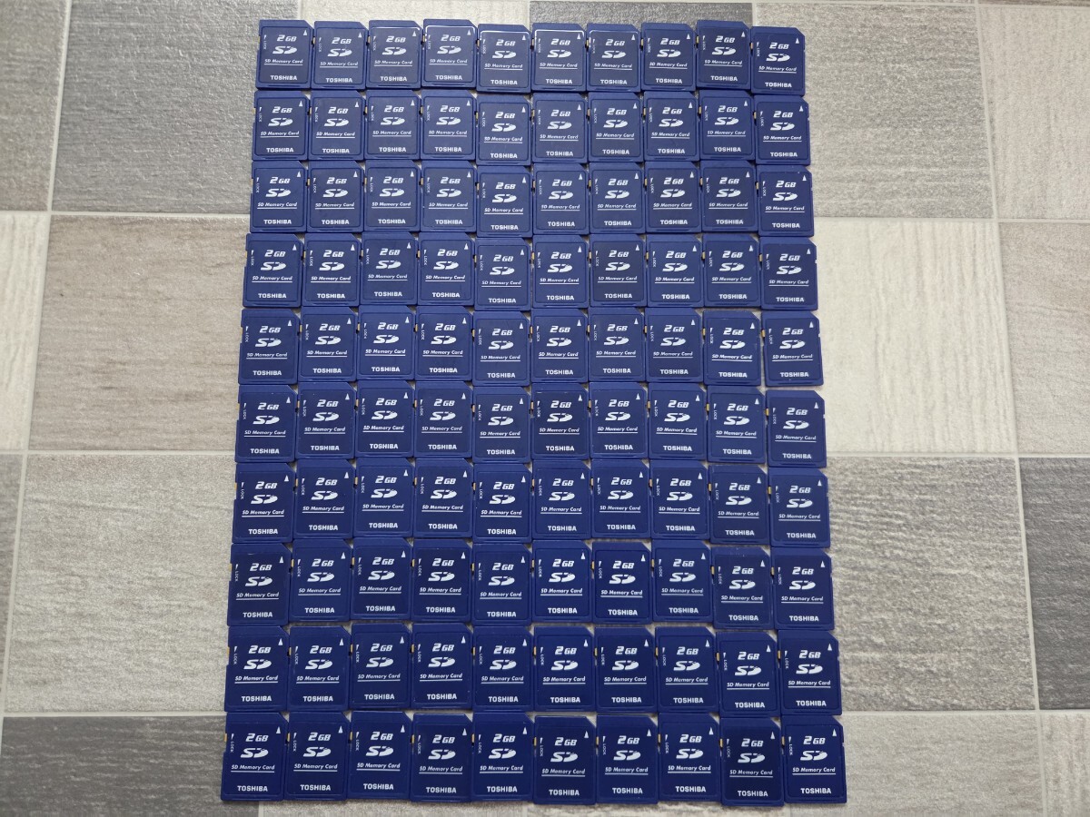 TOSHIBA SDカード 2GB 東芝 100枚セット拍卖