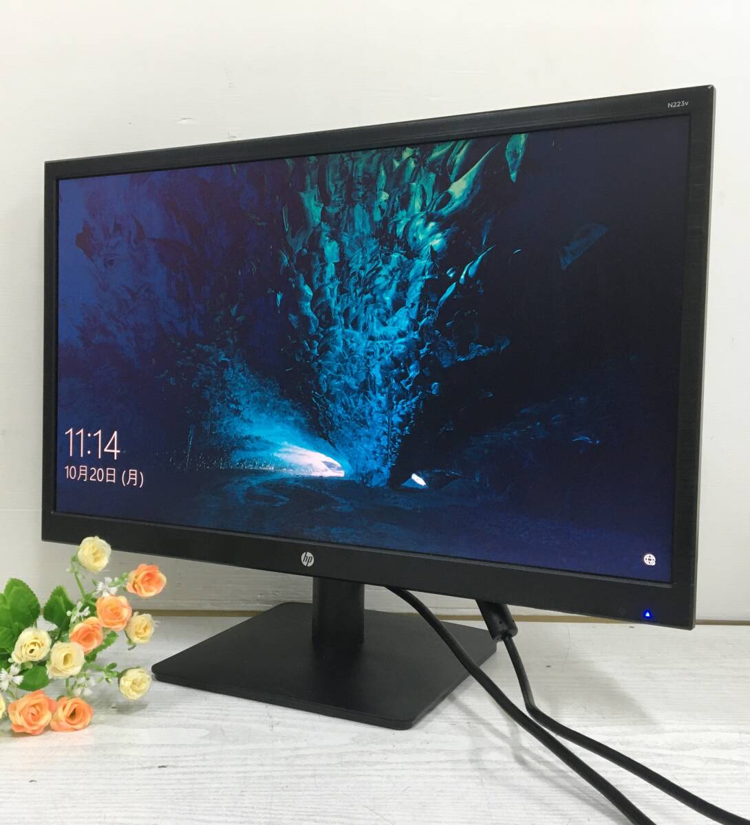 ☆【良品】HP N223V ワイド液晶モニター 21.5インチ フルHD(1920x1080) 入力端子『DVI/D-Sub』 動作品拍卖