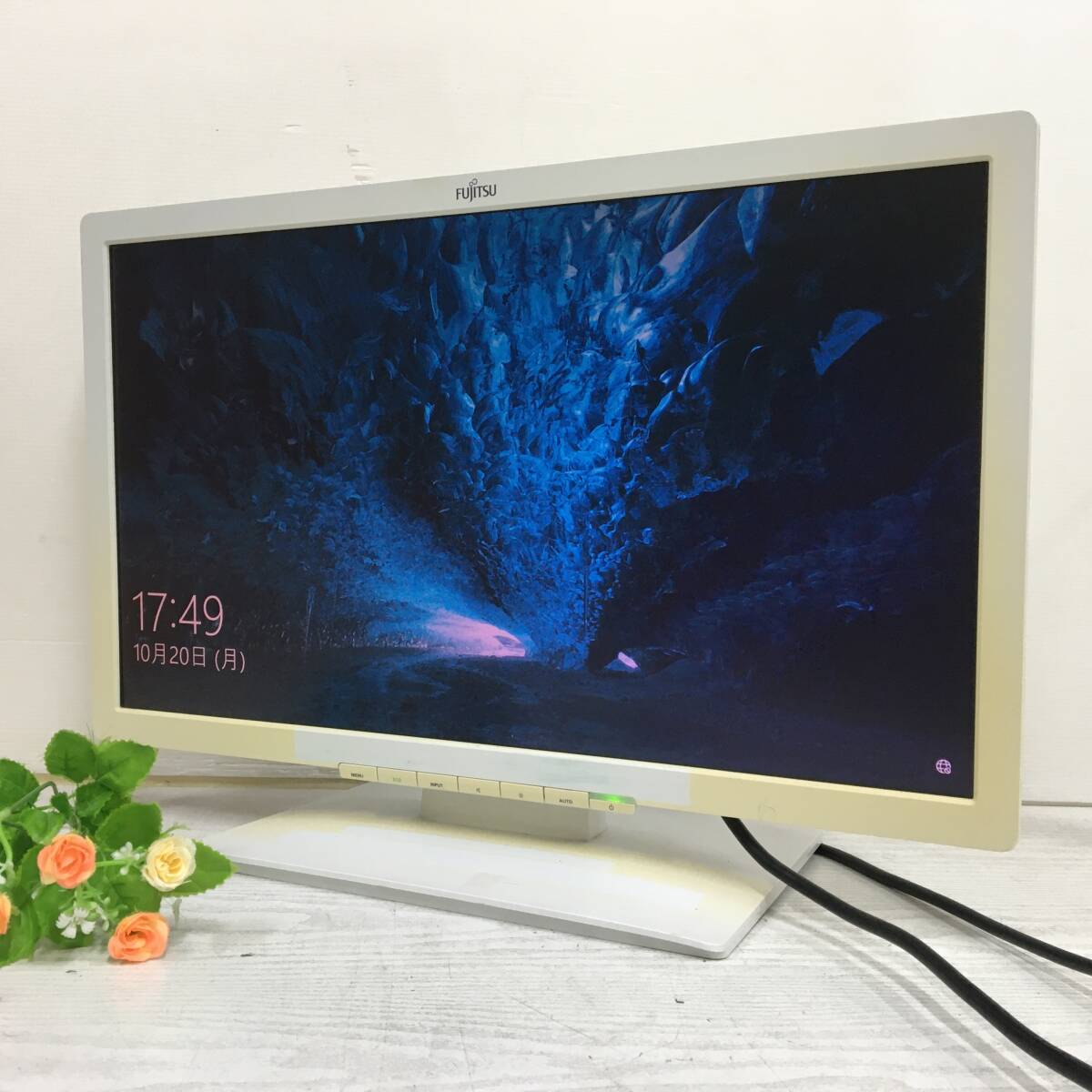☆FUJITSU VL-E22T-7A ワイド液晶モニター 21.5インチ フルHD(1920x1080) 入力端子『HDMI/DVI/D-Sub』 動作品拍卖