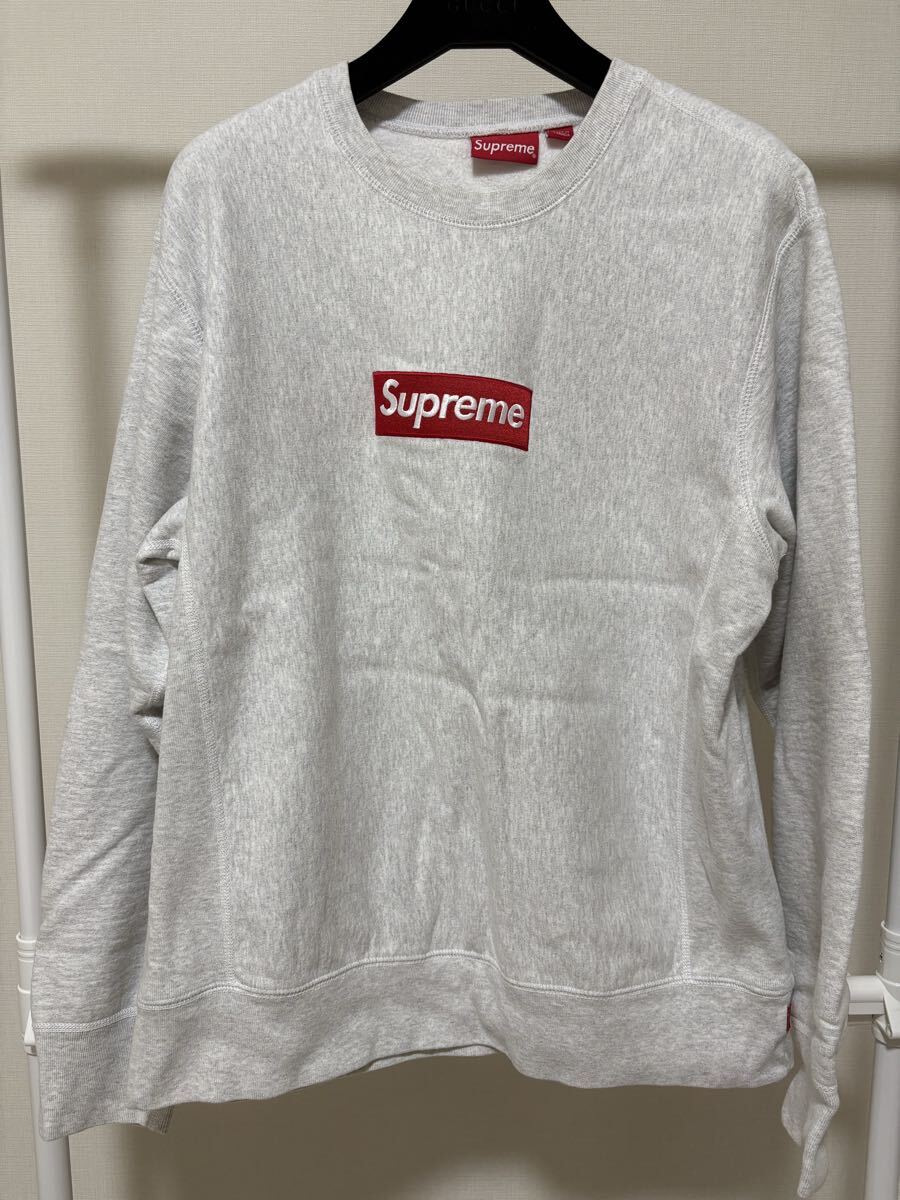SUPREME BOX LOGO Crewneck L Grey拍卖