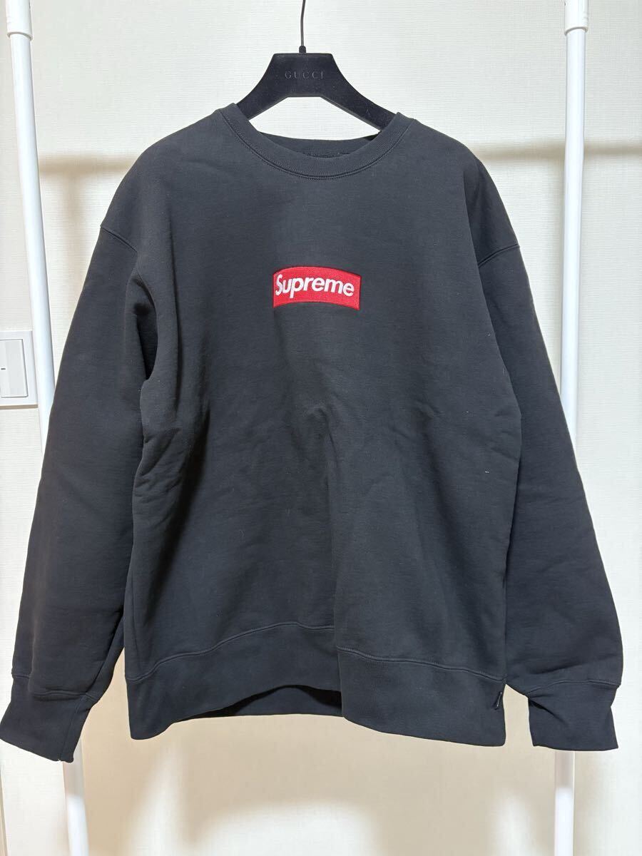SUPREME BOX LOGO Crewneck BLACK XL拍卖