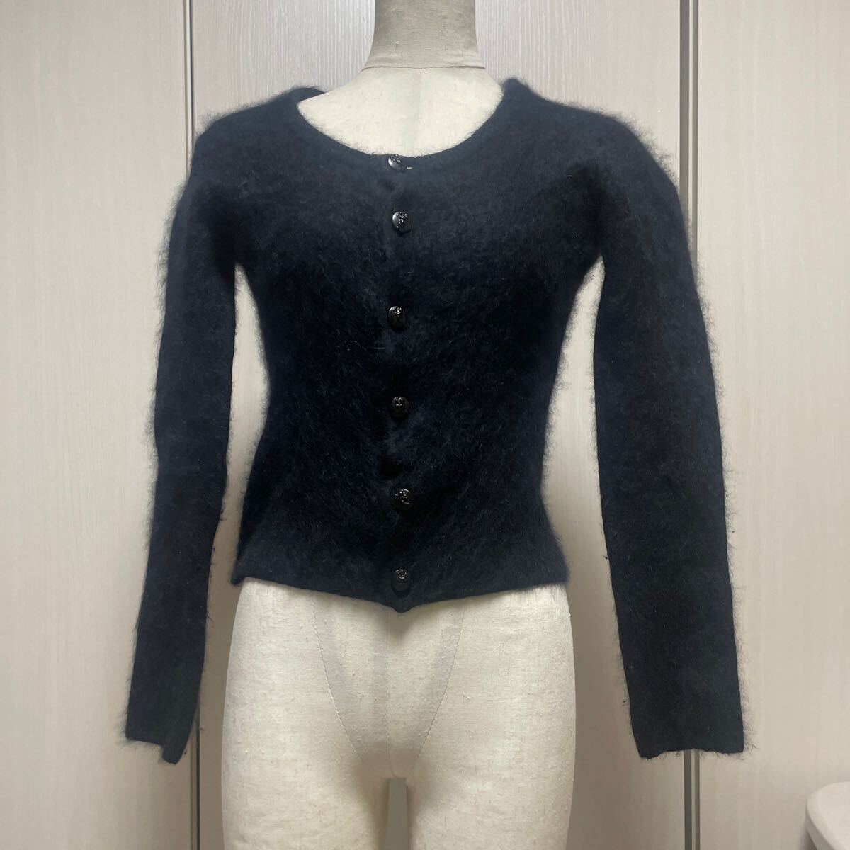 最終値下げ オゾンコミュニティ アンゴラカーディガン ブラック フリーサイズ拍卖