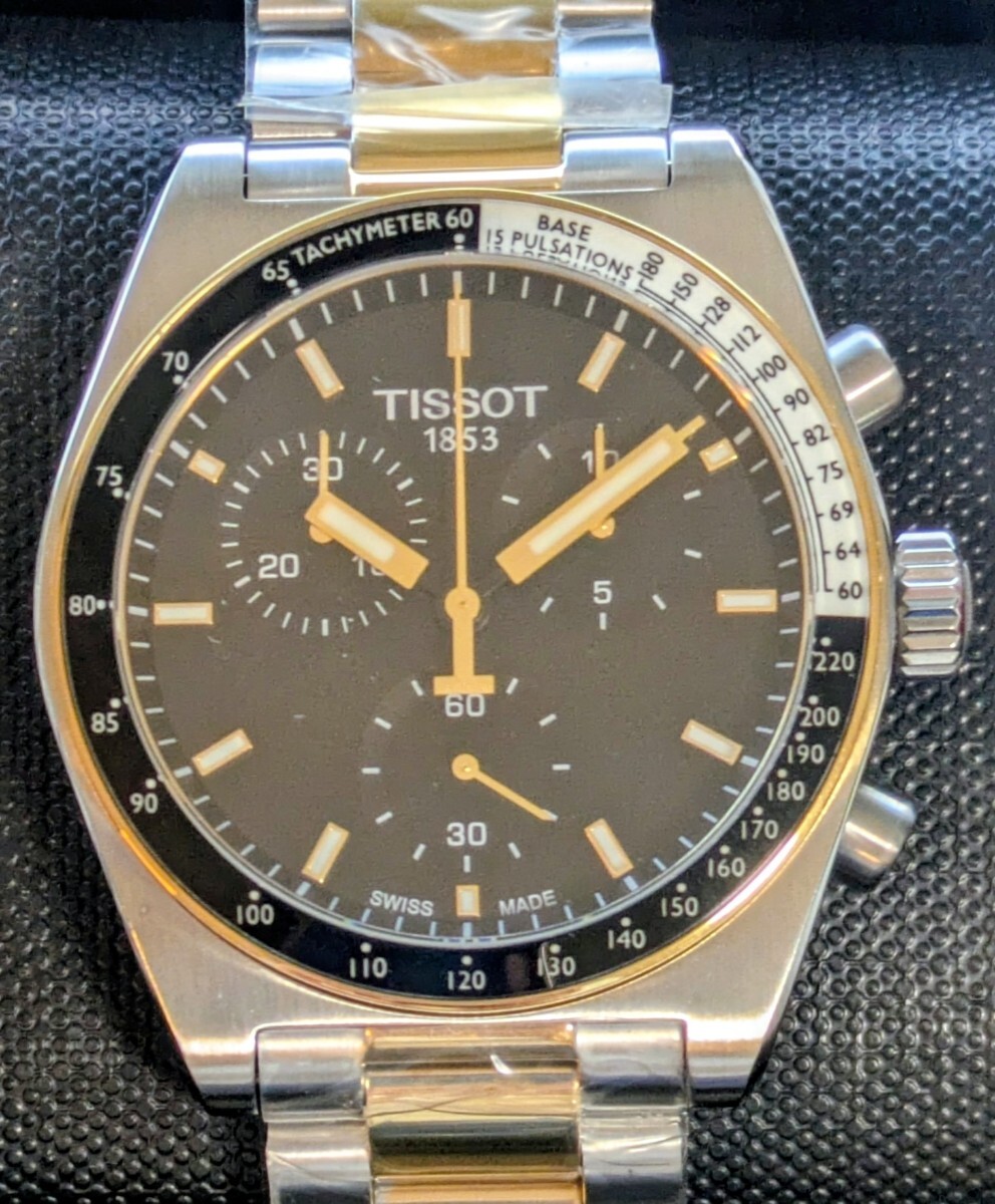 新品未使用 TISSOT ティソ メンズ 腕時計 PR516 クロノグラフ クォーツ T149.417.22.051.00 ゴールド 40ミリ拍卖