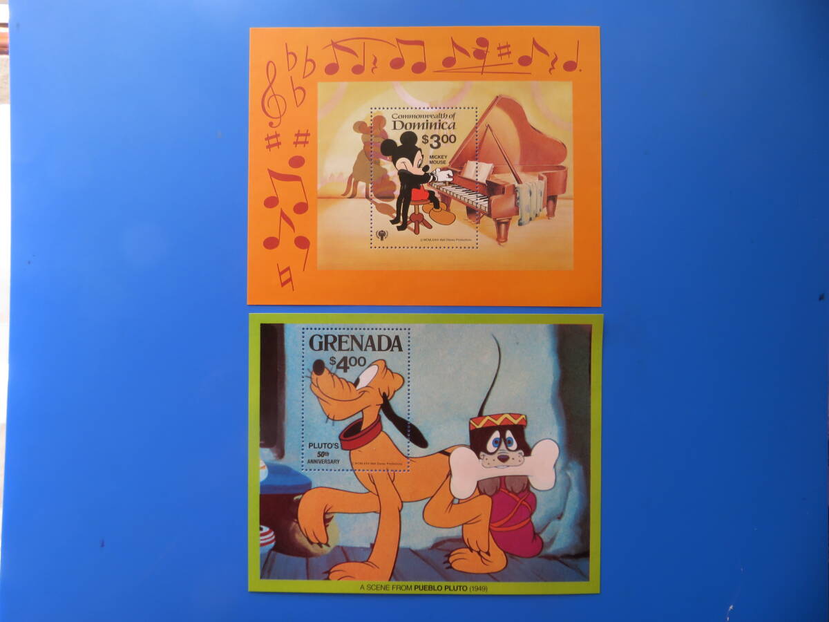 「ディズニー切手」S/S(未)ロット 19点拍卖