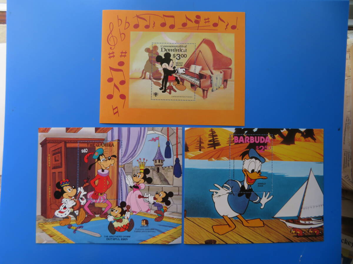 「ディズニー切手」S/S(未)ロット② 21点拍卖