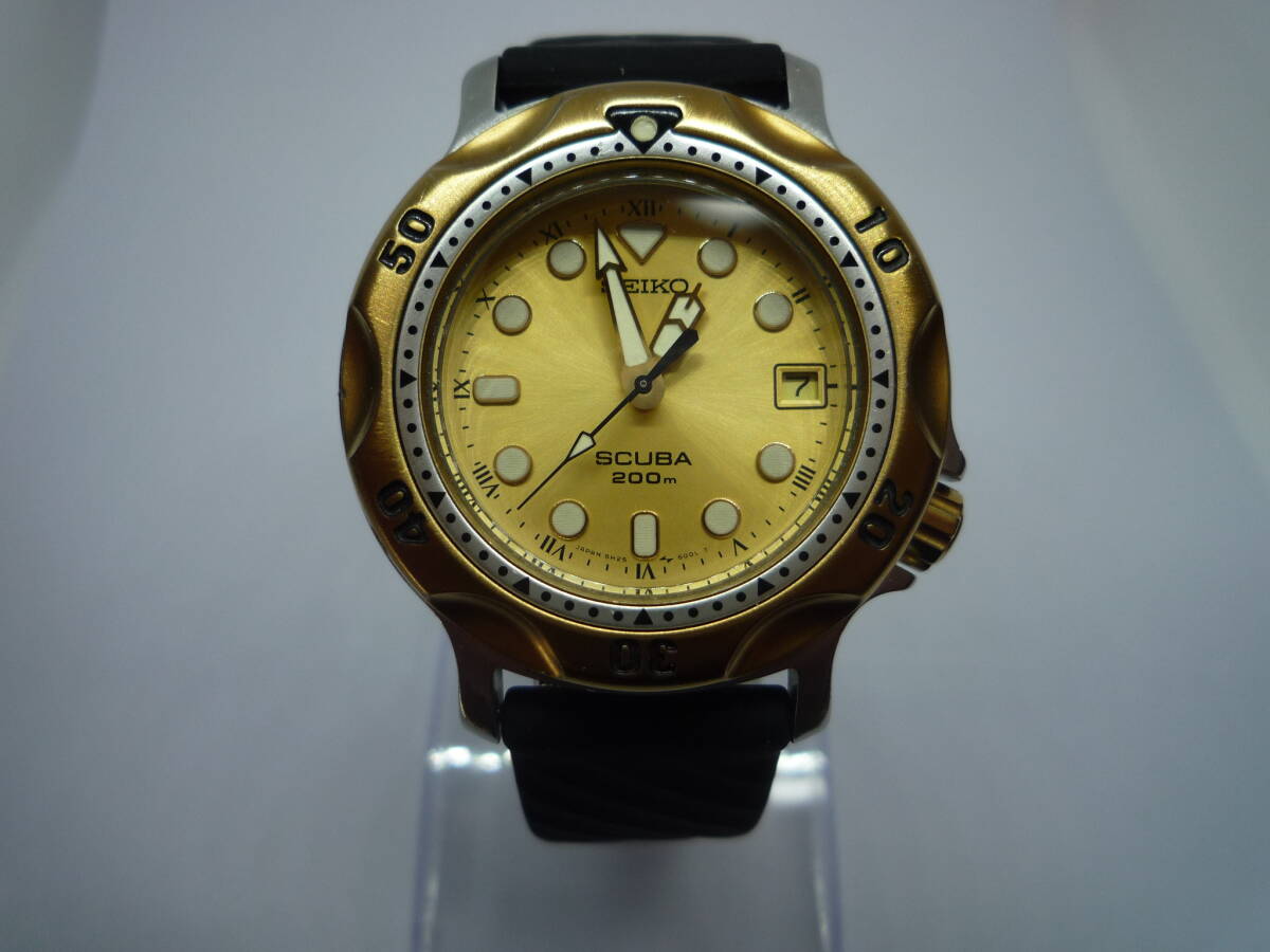 セイコー スキューバ 200M 5H25-6000メンズクオーツ拍卖