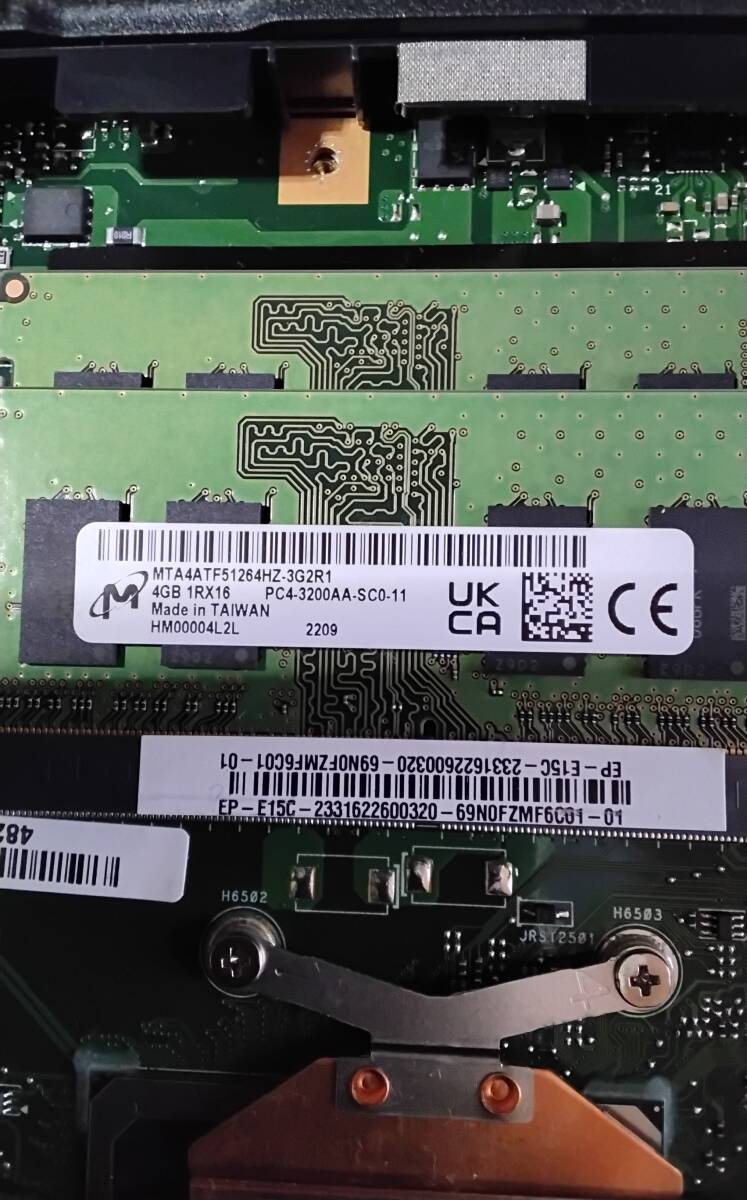Micron マイクロン 4GB×2 8GB DDR4 PC4-3200AA ノートPCメモリ 2枚拍卖