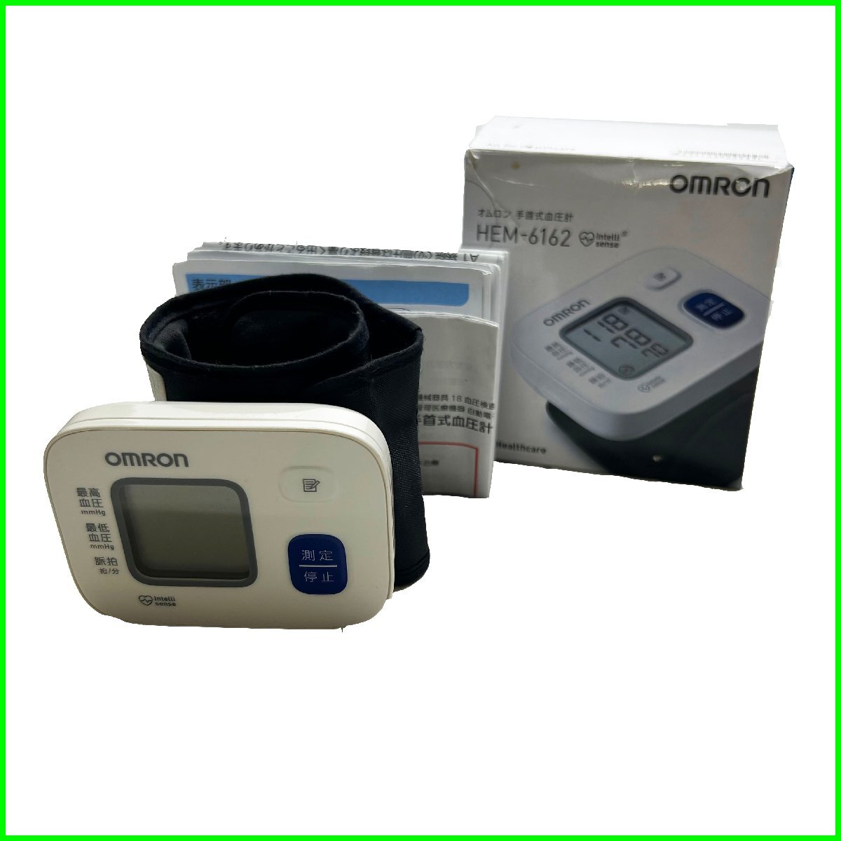中古●OMRON/オムロン 手首式血圧計 HEM-6162●単4電池2本使用 専用ケース・取扱説明書付き 動作確認済み 札幌拍卖