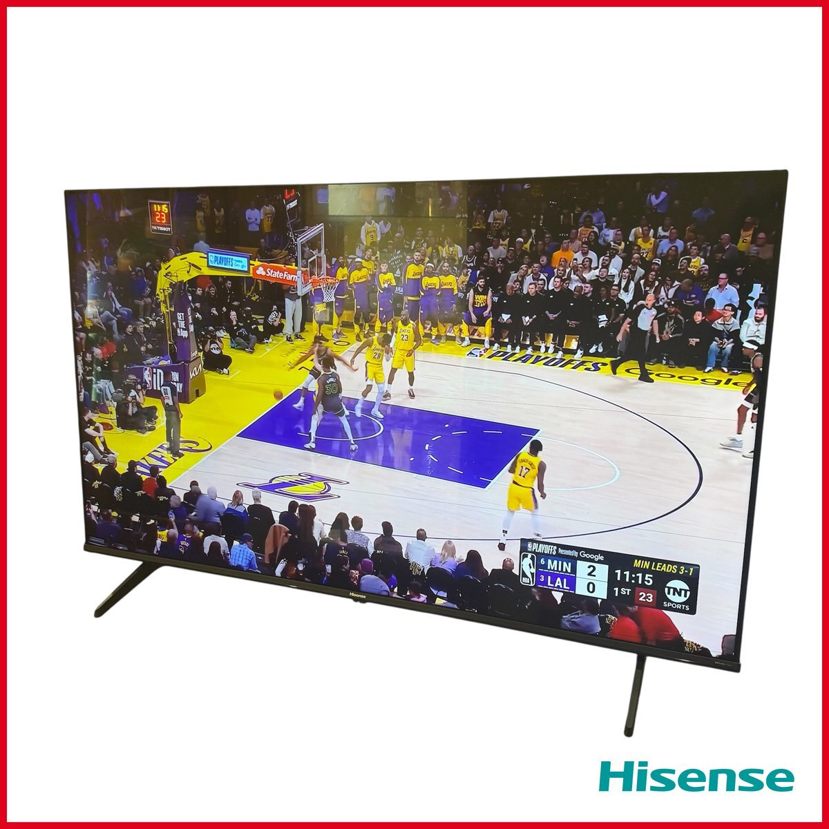 中古難あり●Hisense/ハイセンス 液晶テレビ 50E6K●2024年製 リモコン付き 50V型 4K液晶 ※画面に横線入っています 現状品 札幌拍卖