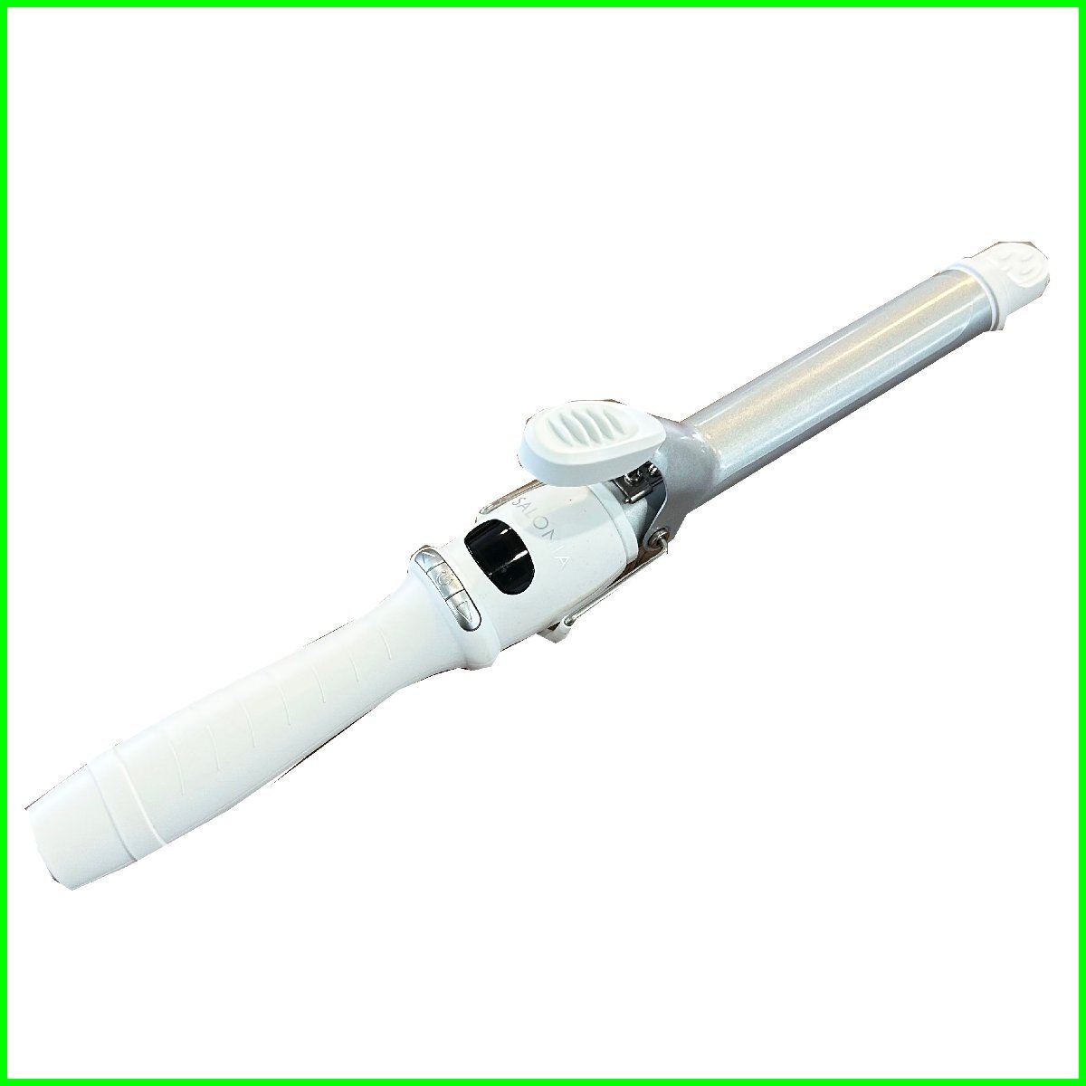 中古●SALONIA/サロニア●セラミックカールアイロン SL-008SW 25㎜ ホワイト 美容 ヘアセット ヘアケア 女性 動作OK 箱無し 札幌拍卖