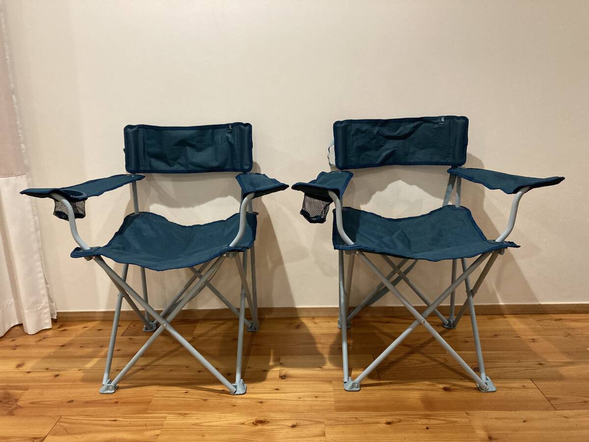ケシュア QUECHUA 折りたたみ式 アームチェア 2脚セット キャンプ アウトドア コールマン Coleman拍卖