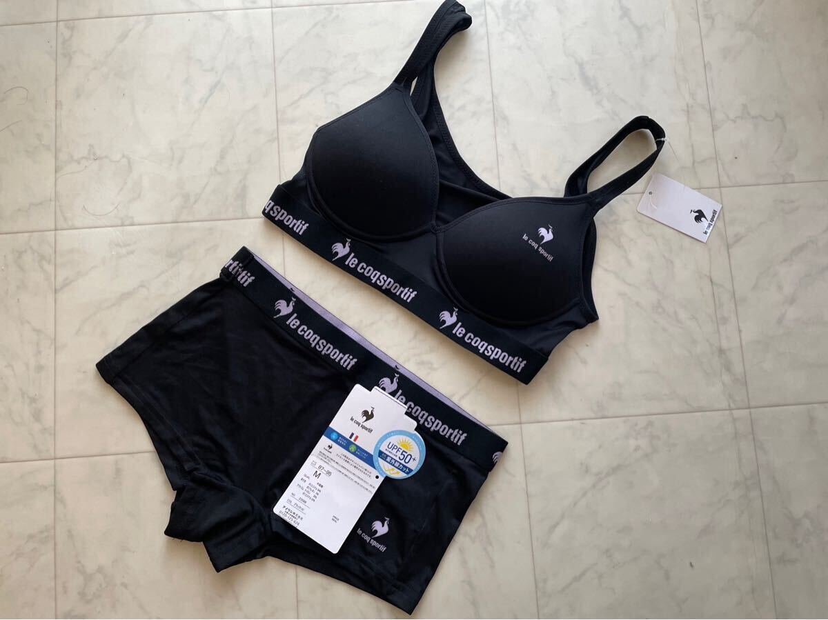 新品 ルコック スポーツブラ ショーツセット ブラック M拍卖