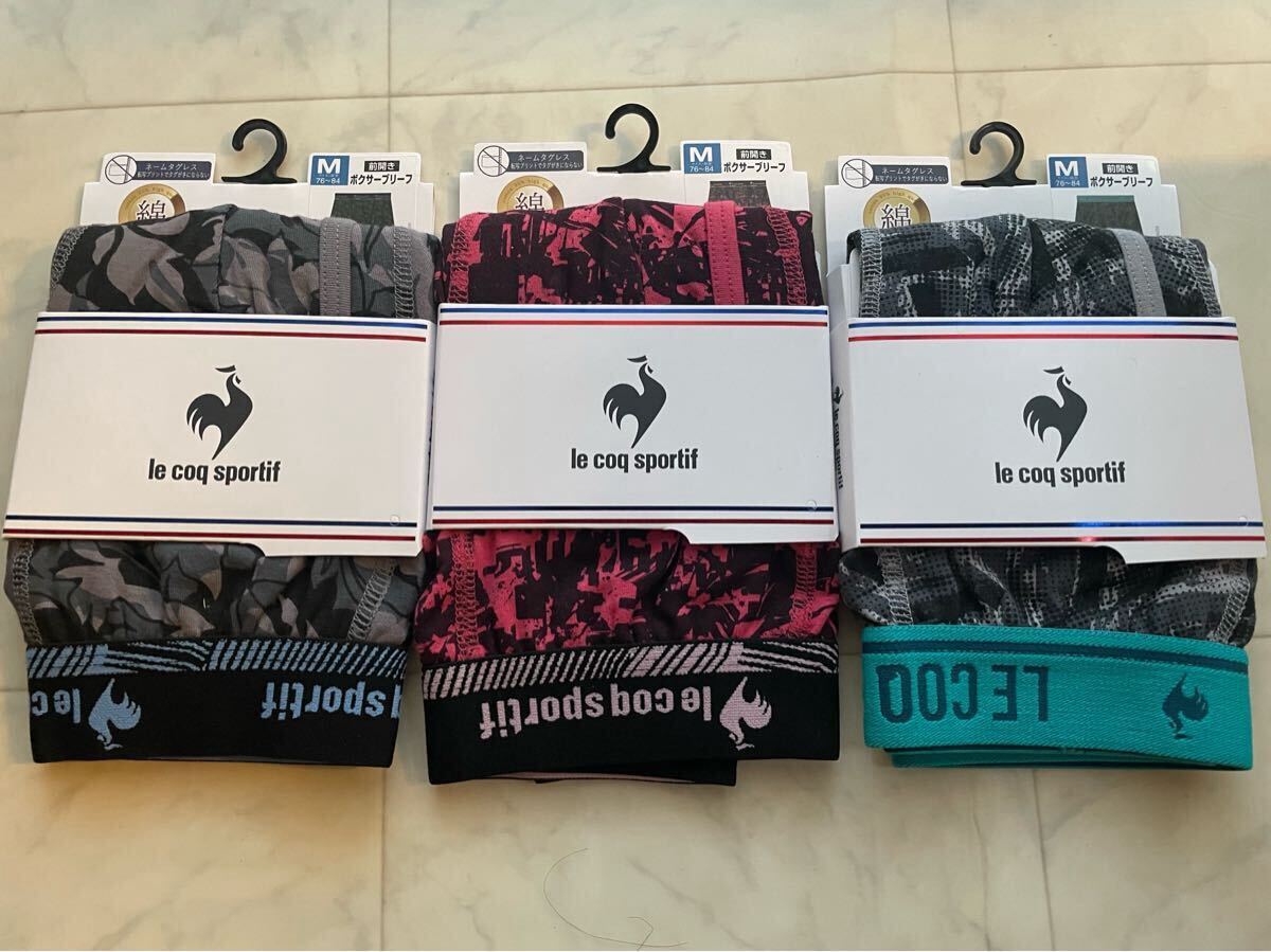 新品 le coq sportif ボクサーブリーフ 3枚 セット サイズ M ボクサーパンツ ルコック拍卖