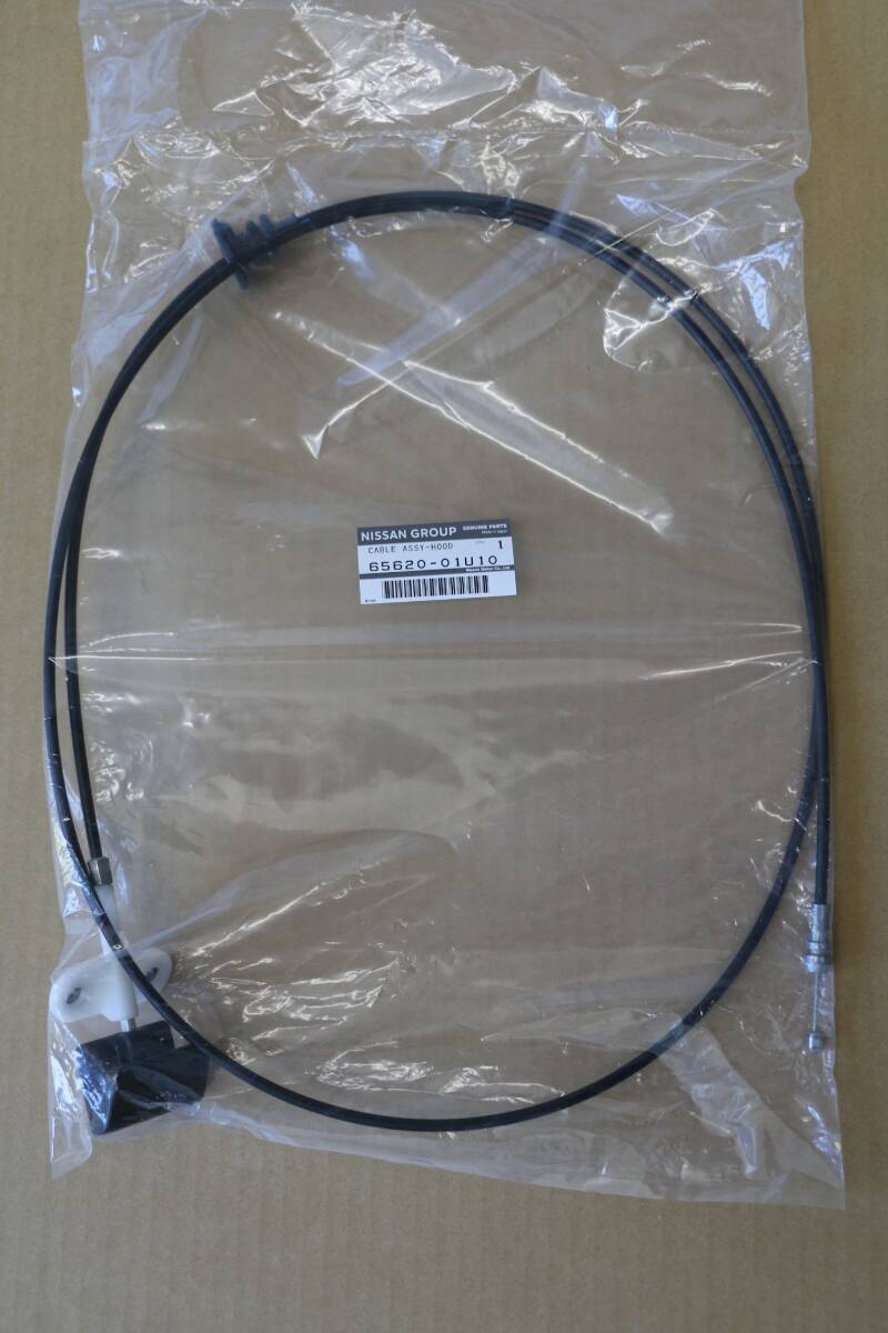 BNR32 スカイラインGT-R(2ドアタイプM)用ボンネットフードケーブルASSY(ワイヤー) 65620-01U10 新品未使用 N32-124拍卖