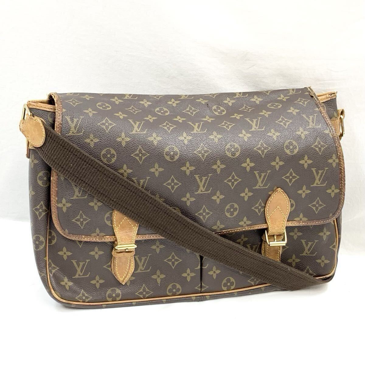 FN17300T【1000円スタート!!】LOUIS VUITTON ルイ ヴィトン モノグラム ジベシエール ショルダーバッグ メッセンジャーバッグ バッグ 鞄 拍卖
