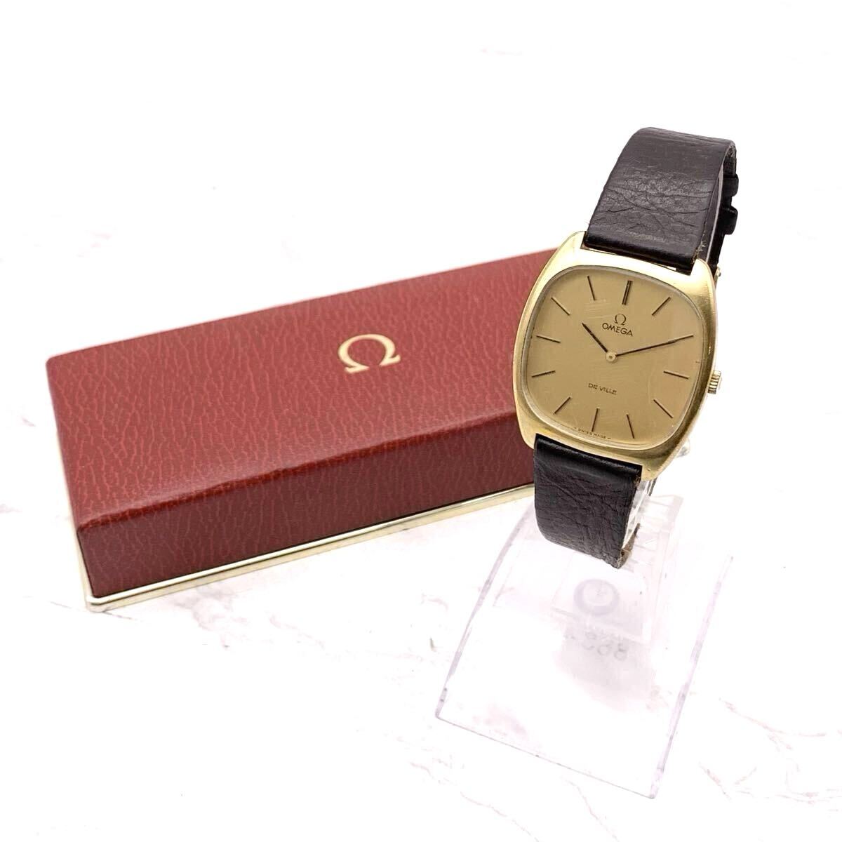 FN17303K【1000円スタート】OMEGA オメガ DE VILLE デビル 手巻き メンズ 腕時計 稼働品拍卖
