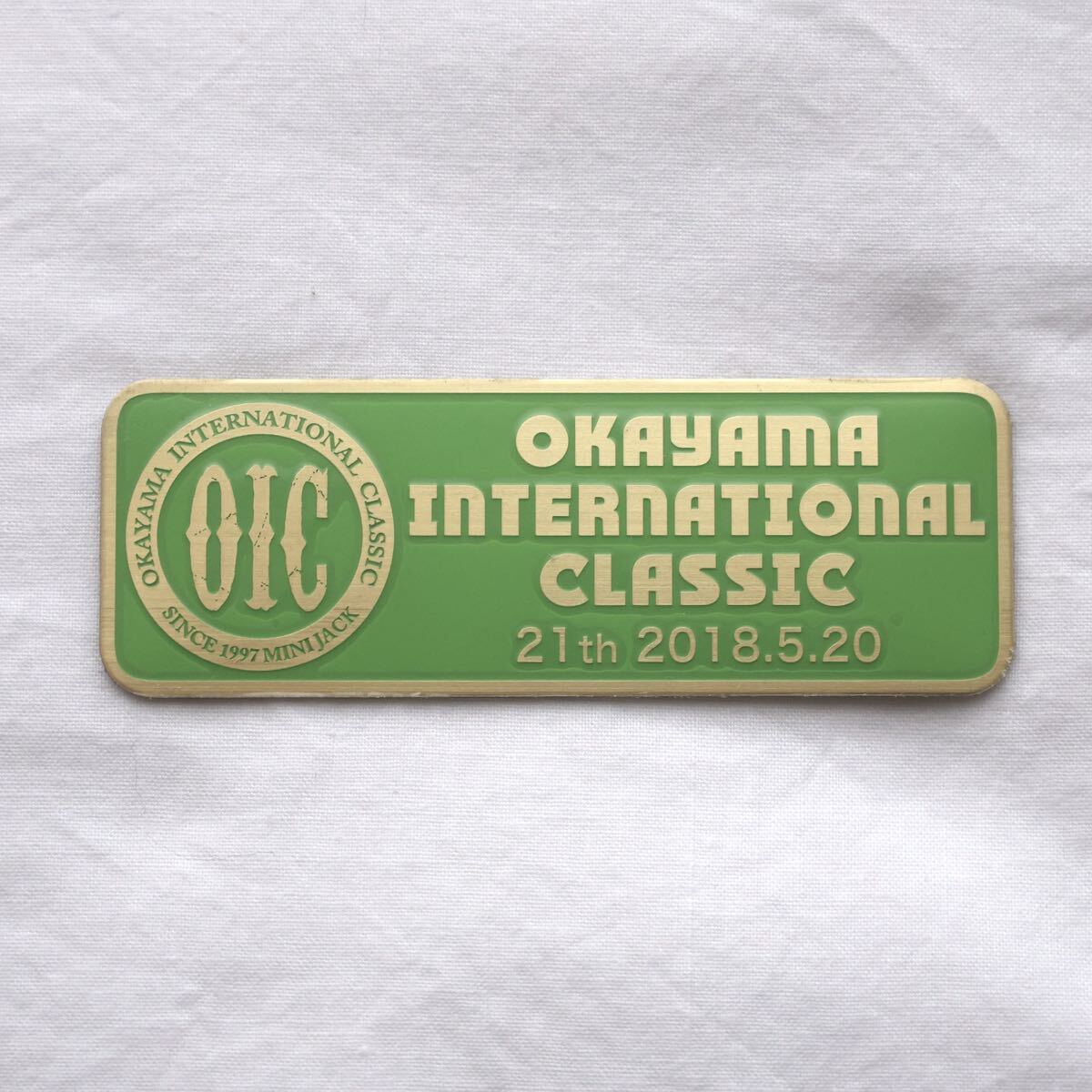 OKAYAMA INTERNATIONAL CLASSIC 21th 2018 プレート bmc mini ミニジャック ローバーミニ ミニクーパー 岡山国際サーキット 旧車拍卖
