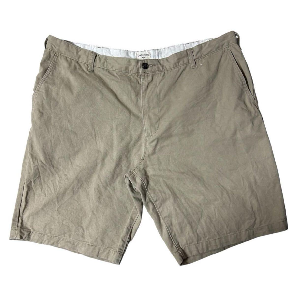00s DOCKERS ハーフパンツ ベージュ w40 ドッカーズ ショーツ ショートパンツ 古着拍卖