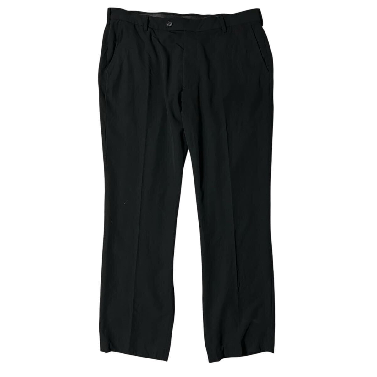 00s GEORGE ジョージ スラックス ブラック ストレッチ38×30 ノータック拍卖