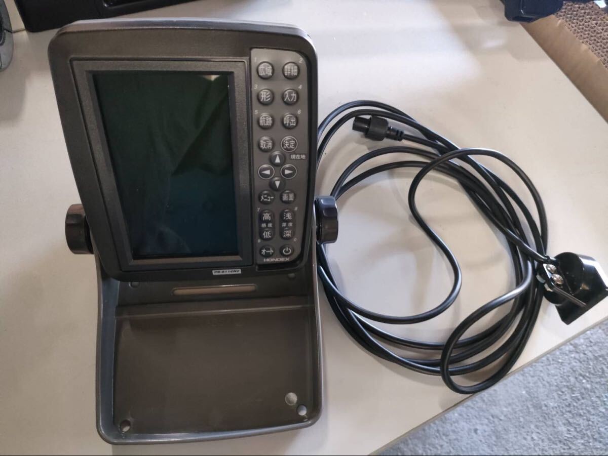 M0710y2804 HONDEX ホンデックス 液晶ポータブルプロッター魚探 PS-611CN II 魚群探知機 美品※同梱不可※拍卖