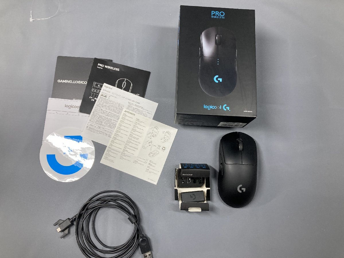 ロジクール Logicool G PRO Wireless ワイヤレスマウス G-PPD-002WL 動作確認済 ロジクール PRO 無線 ブラック拍卖