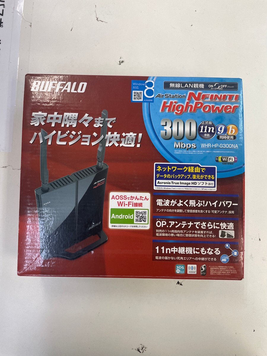 BUFFALO AirStation HighPower 無線LANルーター WHR-HP-G300NA 300Mbps 動作確認済 Wi-Fi バッファロー拍卖