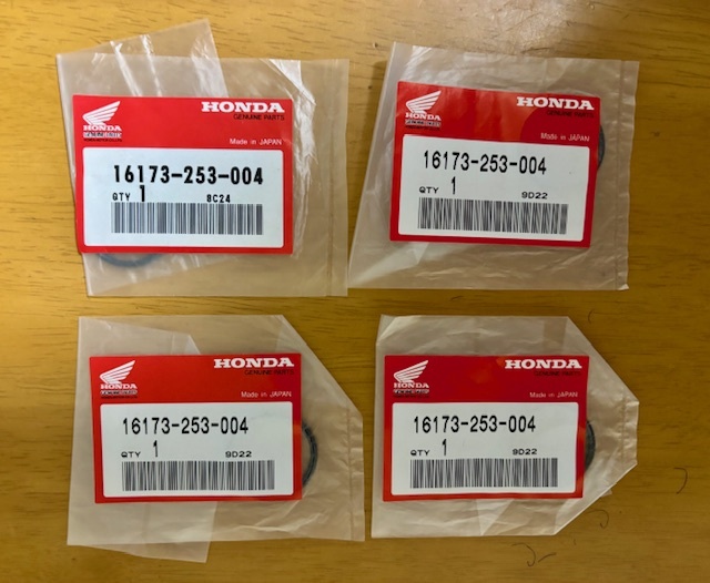 【送料込み】★未開封★ホンダ純正 CB400F Oリング 4個セット 16173-253-004拍卖
