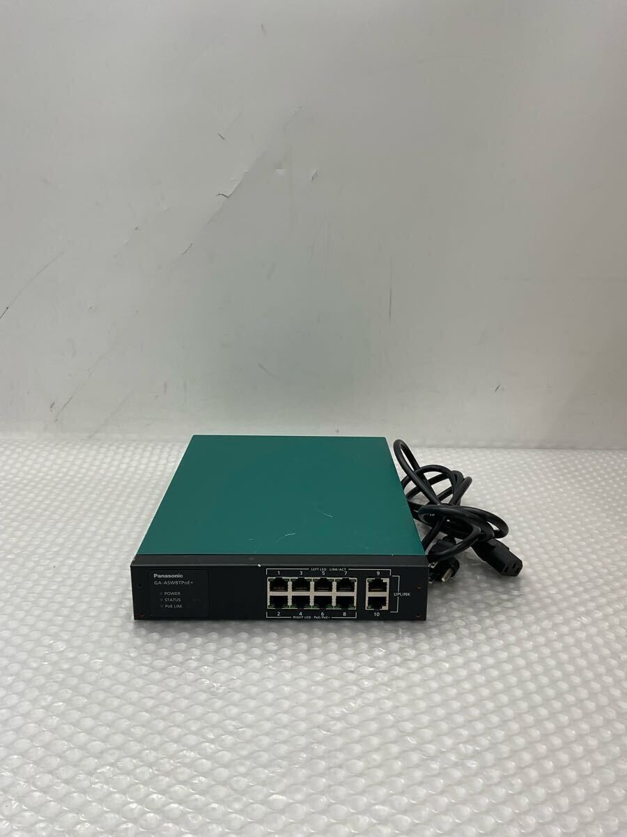 ◎(D1605) Panasonic ESネットワークス 10ポート PoE給電スイッチングハブ GA-ASW8TPoE+ PN25087K (B1-10)拍卖
