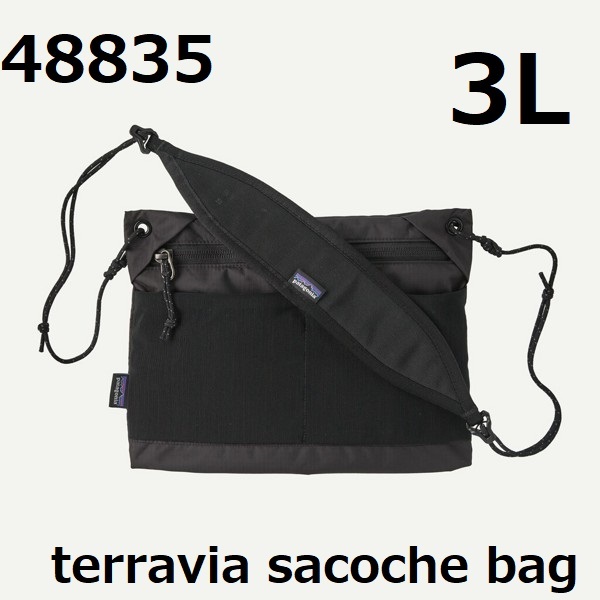 【日本正規品 新品】 48835 テラヴィア サコッシュ 3L パタゴニア BK 拍卖