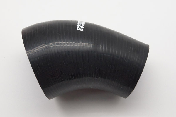 シリコンホース エルボ  45度  異径64/80mm 黒 取り寄せ4-5日拍卖